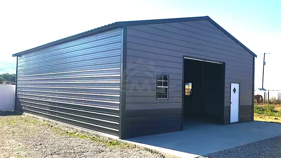 26′×35′×11′ A-Frame Vertical Roof Garage