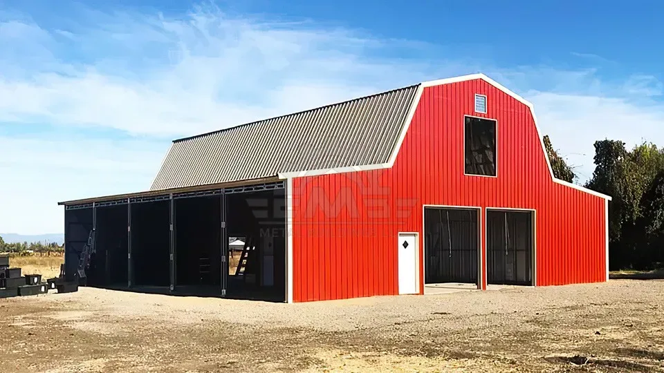 48′×45′×12′ Gambrel Barn