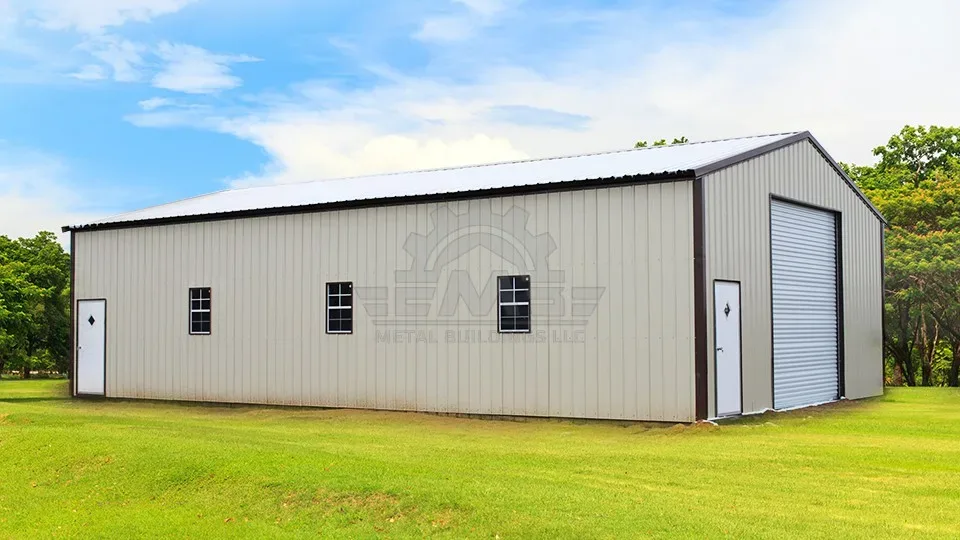 30′×40′×13′ A-Frame Vertical Garage