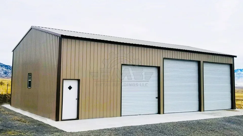 30′×50′×14′ A-Frame Vertical Roof Building