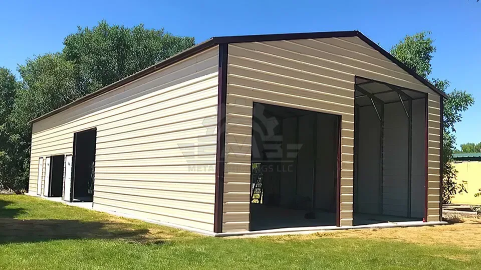 30′×60′×14′ Vertical Roof Garage