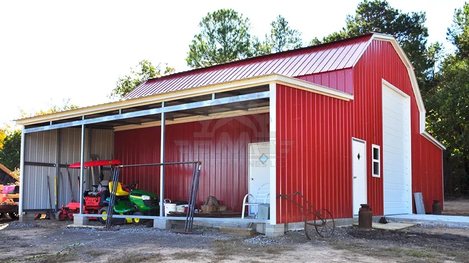 48′×30′×12′ Gambrel Barn