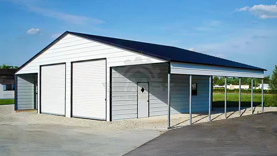 48′×30′×12′ Straight Roof Barn