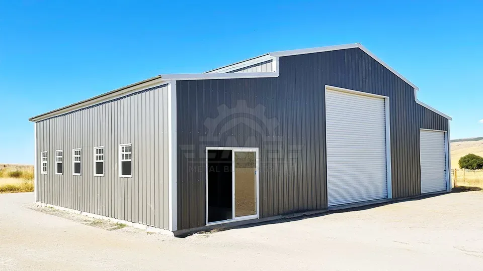 50′×30′×16′ Vertical Raised Center Barn