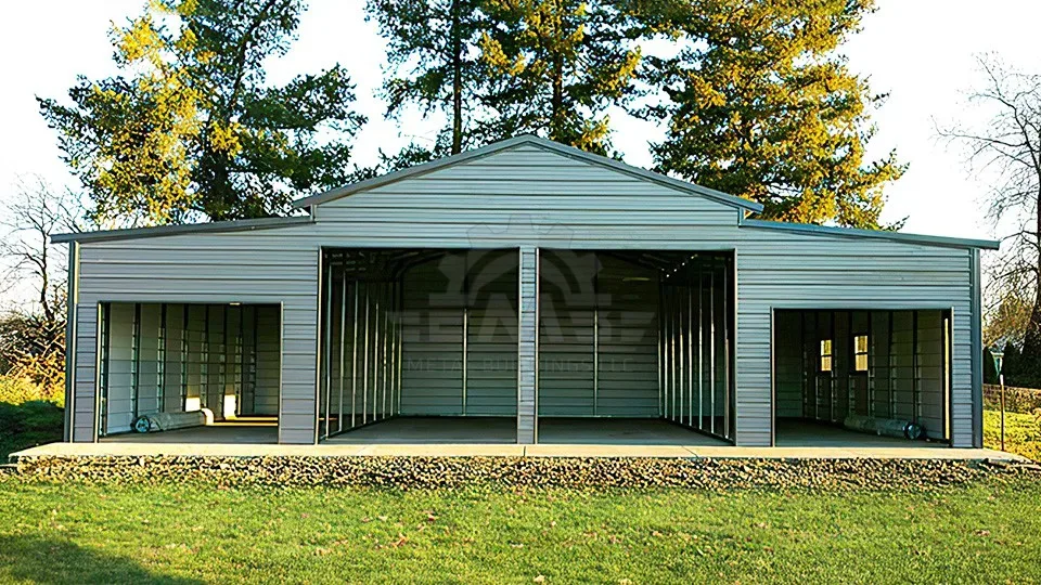 50′×40′×12′ A-Frame Vertical Roof Barn
