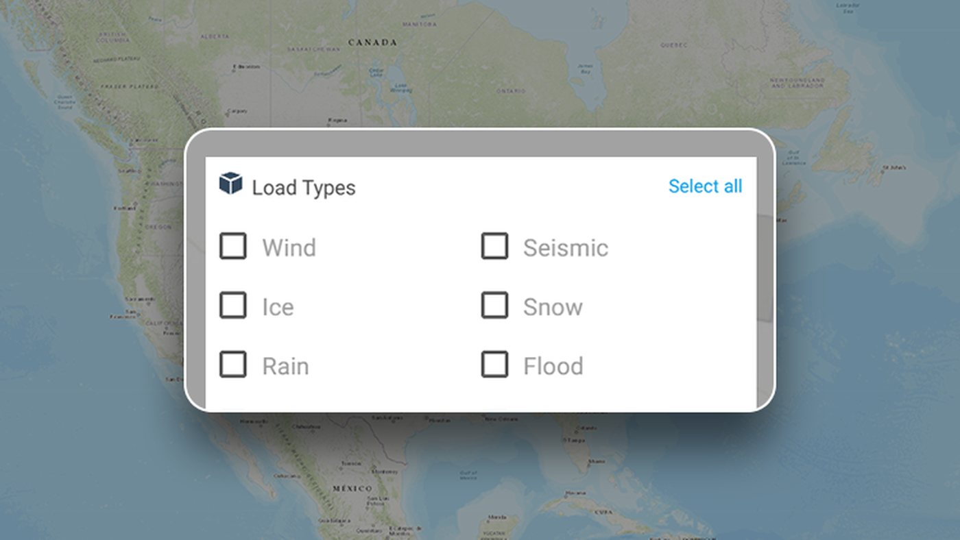 ASCE7 Hazard Tool — Choose your load types