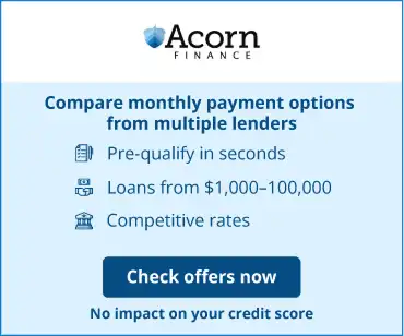 Acorn Finance financing offer — apply now